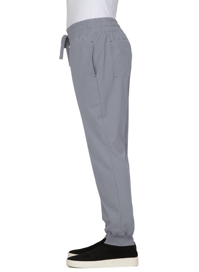 KOI Basics Gemma Women's 5-Pocket Stretch Jogger Platinum Grey X-Small - Image 3